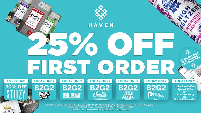 HAVEN Cannabis Marijuana and Weed Dispensary - Los Alamitos 25% Off 1st Order + Daily Deals