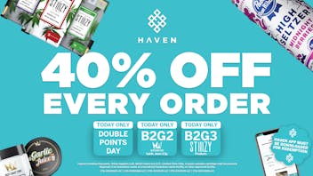 HAVEN Cannabis Marijuana and Weed Dispensary - Fresno 40% Off Every Order
