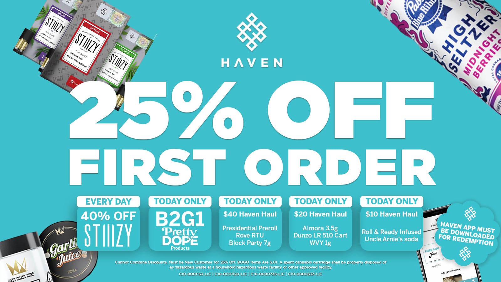 HAVEN Cannabis Marijuana and Weed Dispensary - Porterville 25% Off 1st Order + Daily Deals