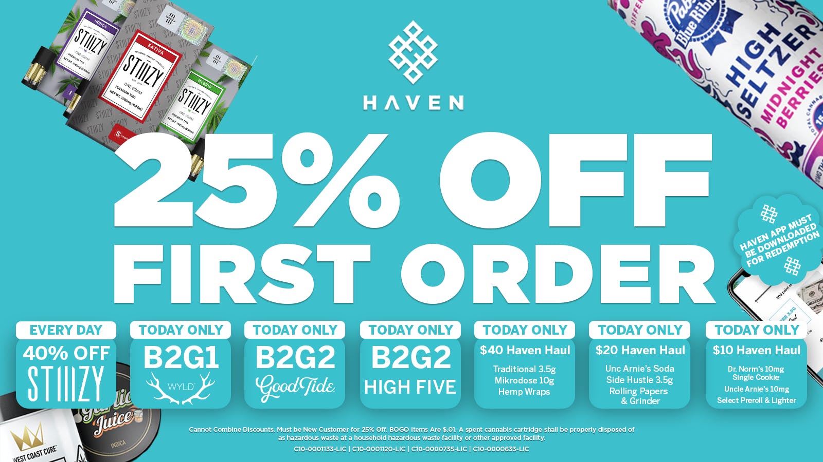 HAVEN Cannabis Marijuana and Weed Dispensary - Belmont 25% Off 1st Order + Daily Deals