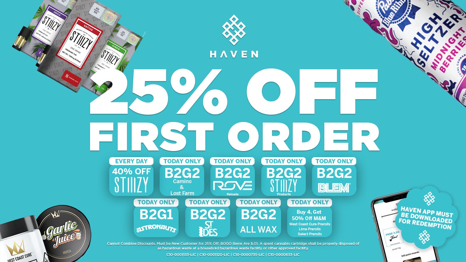 HAVEN Cannabis Marijuana and Weed Dispensary - Belmont 25% Off 1st Order + Daily Deals