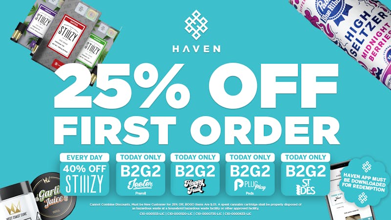 HAVEN Cannabis Marijuana and Weed Dispensary - Porterville 25% Off 1st Order + Daily Deals