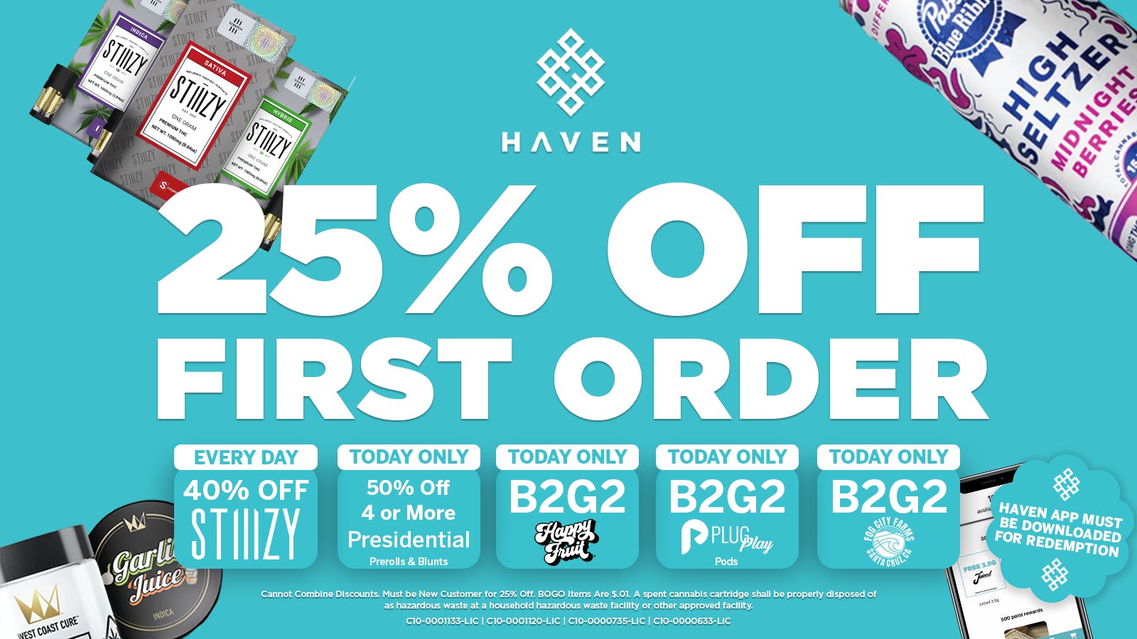 HAVEN Cannabis Marijuana and Weed Dispensary - Los Alamitos 25% Off 1st Order + Daily Deals