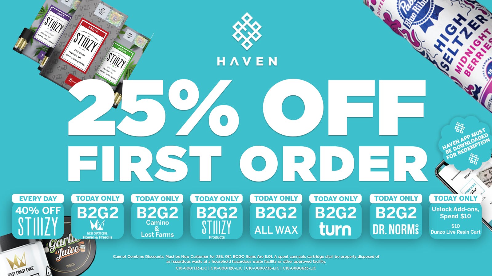 HAVEN Cannabis Marijuana and Weed Dispensary - Los Alamitos 25% Off 1st Order + Daily Deals