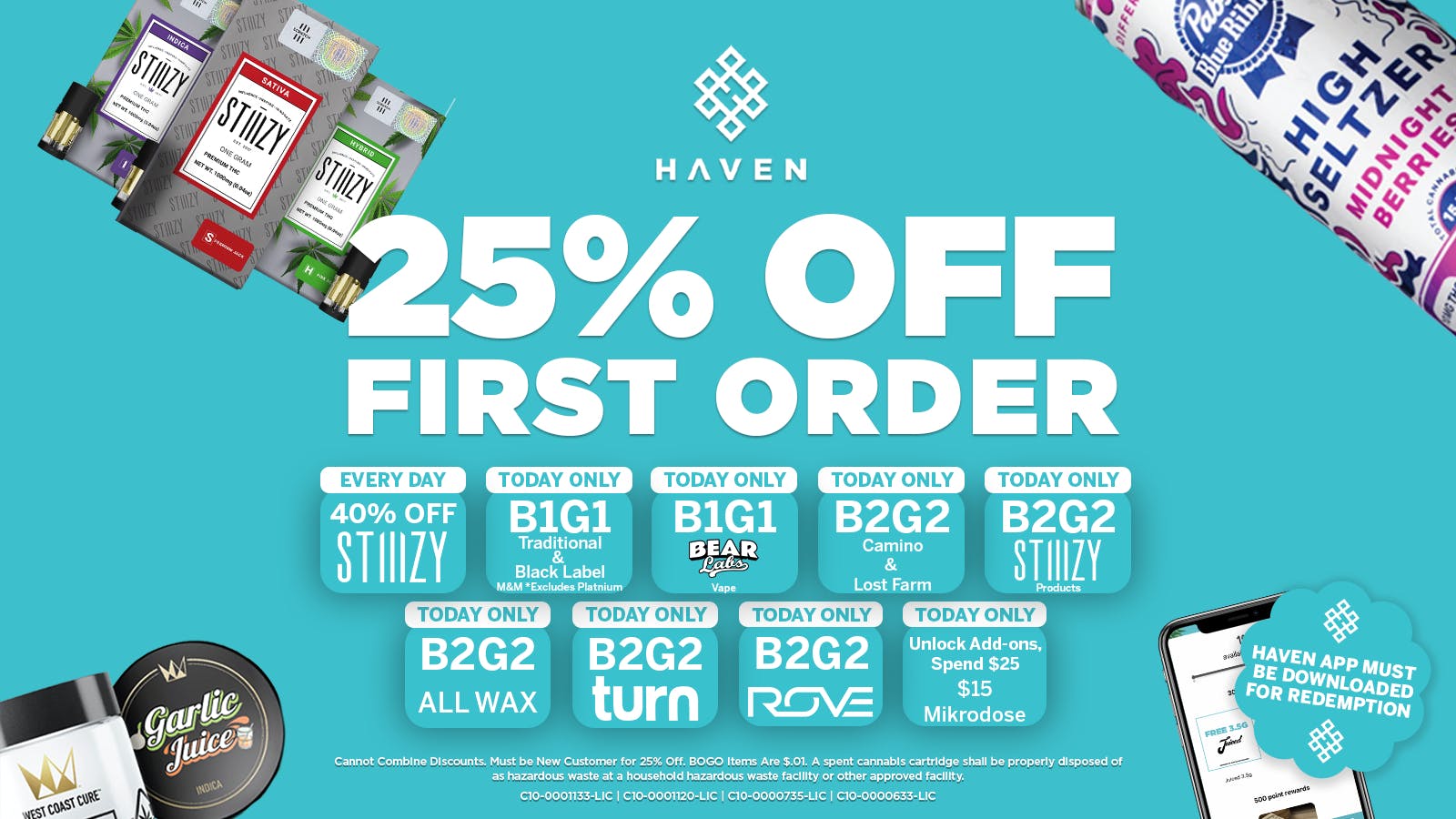 HAVEN Cannabis Marijuana and Weed Dispensary - Porterville 25% Off 1st Order + Daily Deals