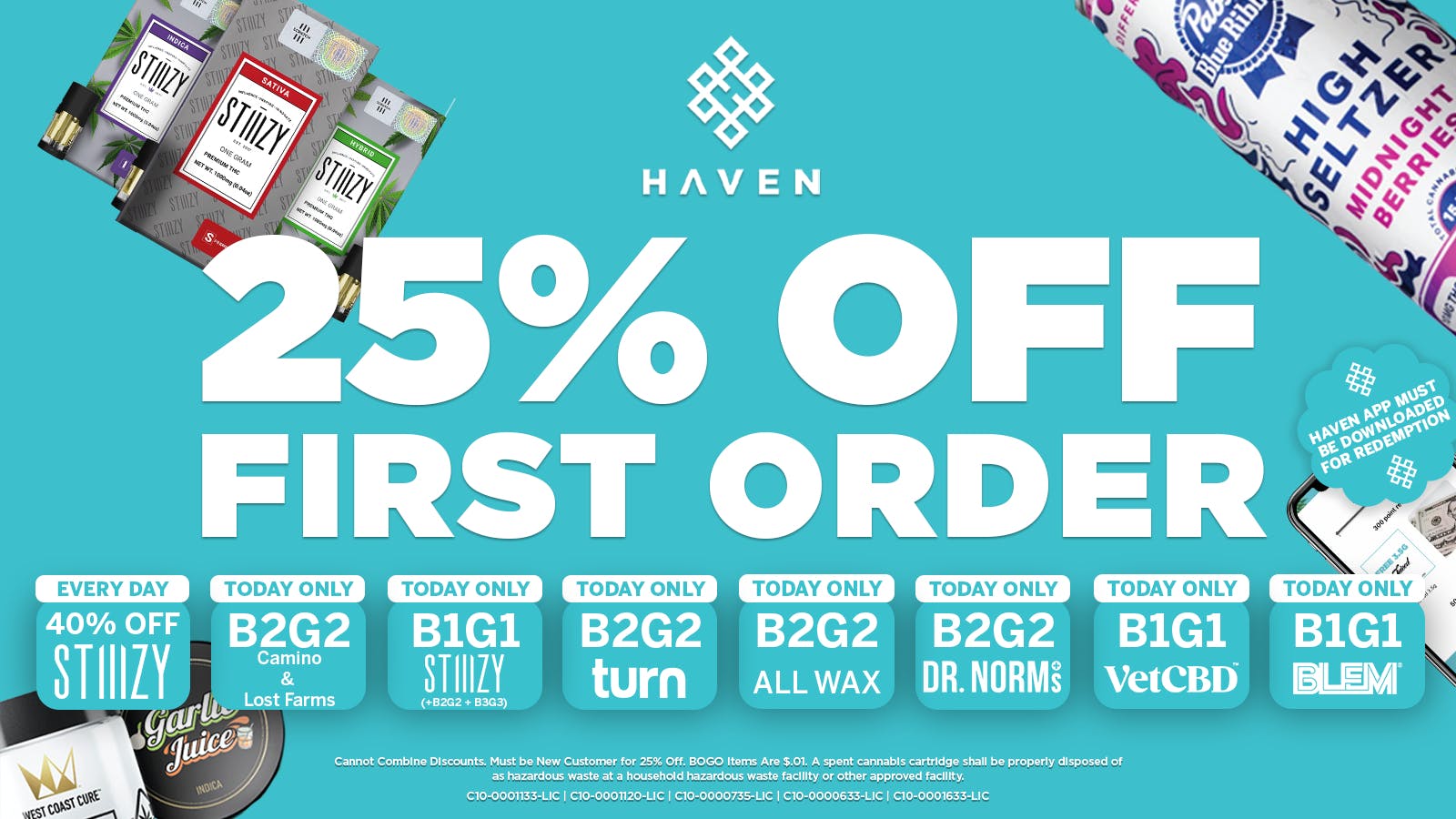 HAVEN Cannabis Marijuana and Weed Dispensary - Belmont 25% Off 1st Order + Daily Deals