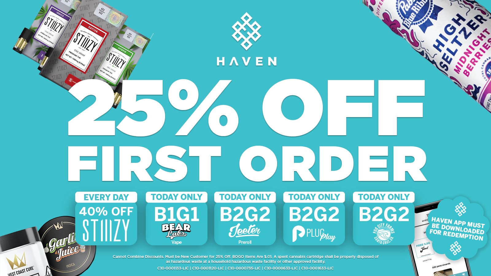 HAVEN Cannabis Marijuana and Weed Dispensary - Belmont 25% Off 1st Order + Daily Deals