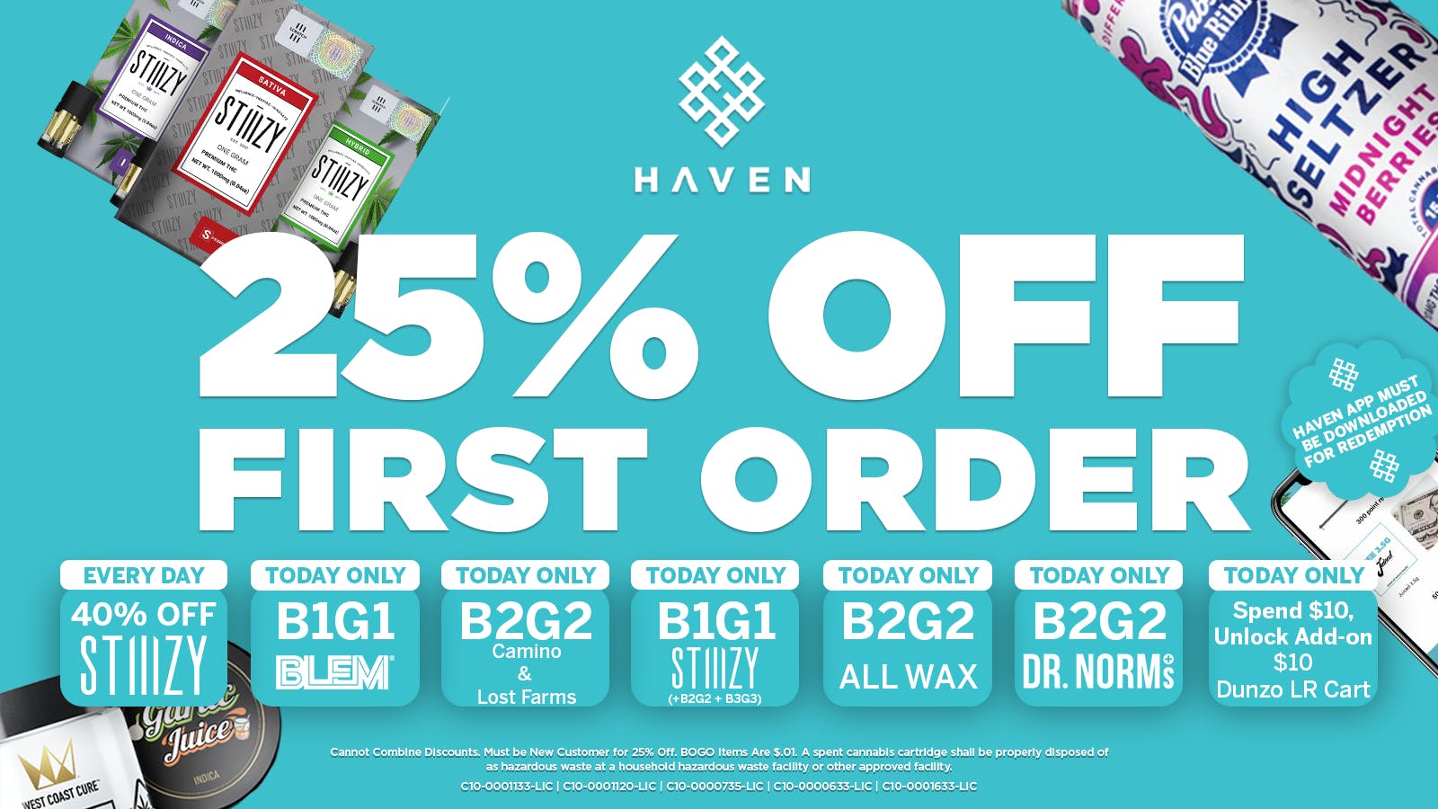 HAVEN Cannabis Marijuana and Weed Dispensary - Porterville 25% Off 1st Order + Daily Deals