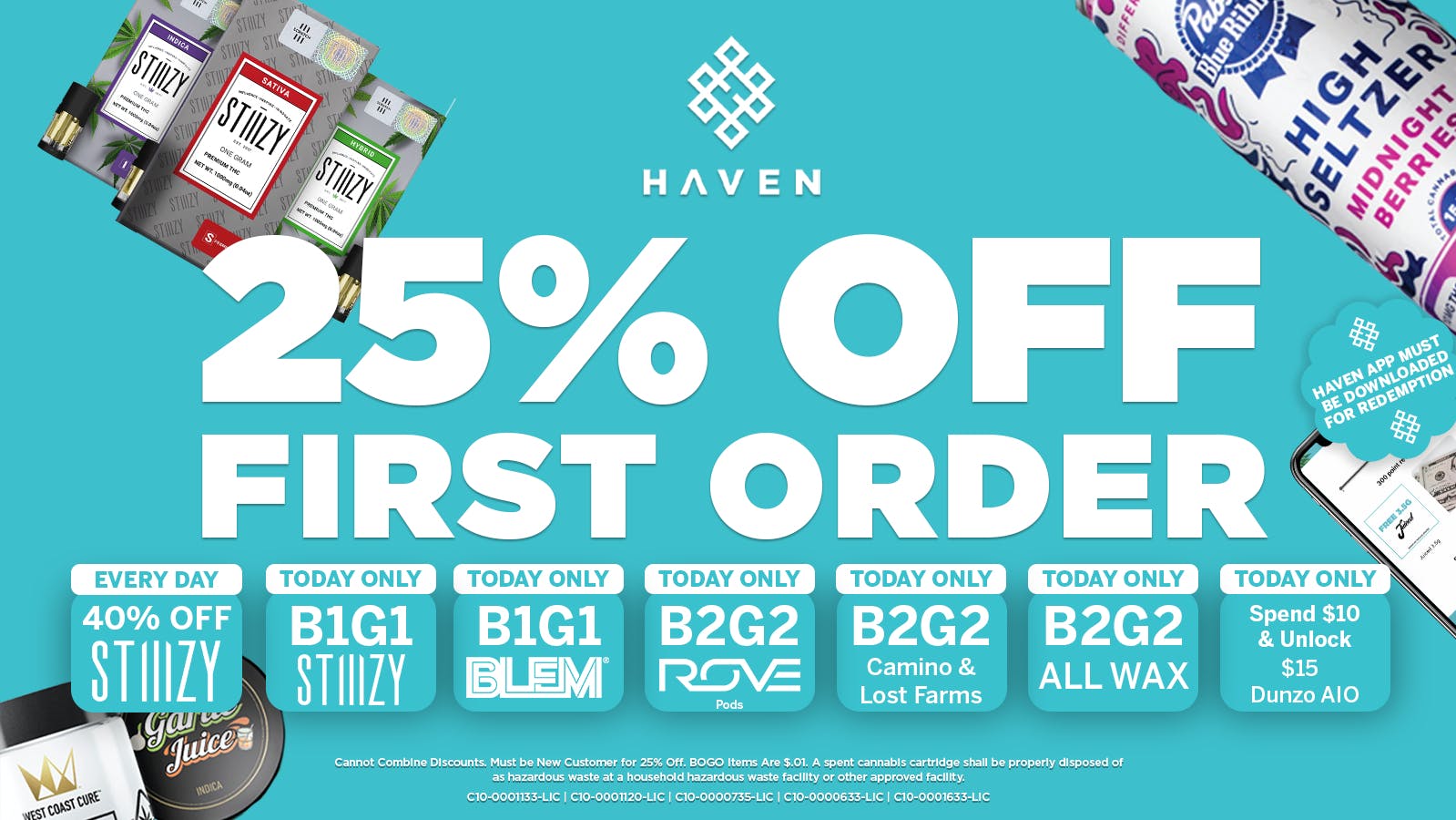 HAVEN Cannabis Marijuana and Weed Dispensary - Los Alamitos 25% Off 1st Order + Daily Deals