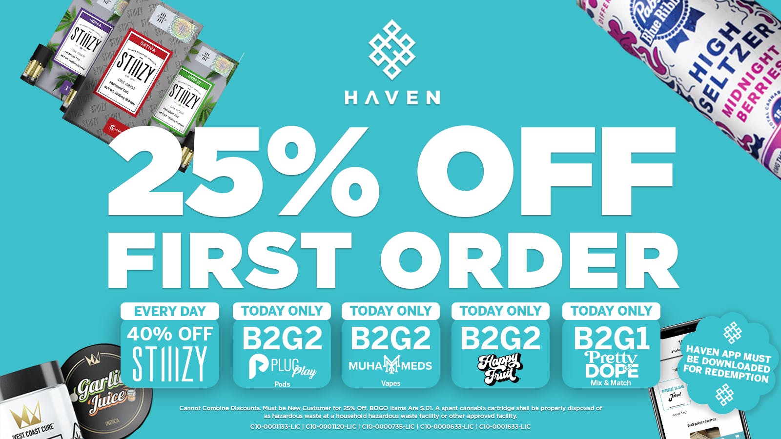 HAVEN Cannabis Marijuana and Weed Dispensary - Belmont 25% Off 1st Order + Daily Deals