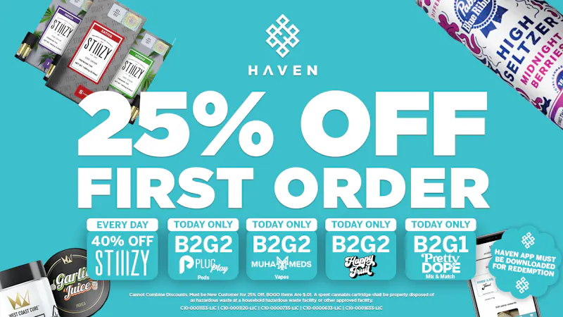 HAVEN Cannabis Marijuana and Weed Dispensary - Los Alamitos 25% Off 1st Order + Daily Deals