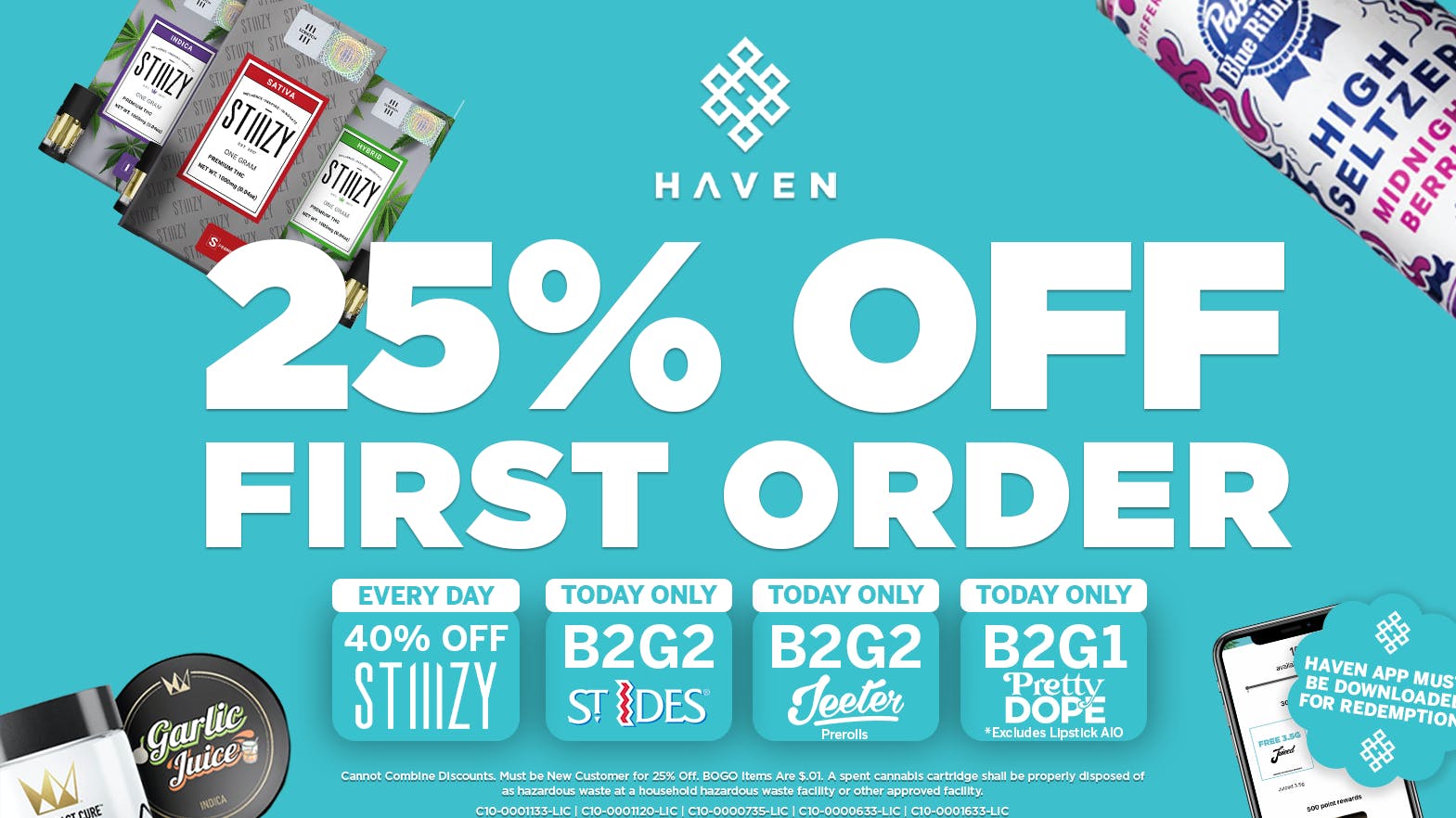 HAVEN Cannabis Marijuana and Weed Dispensary - Belmont 25% Off 1st Order + Daily Deals