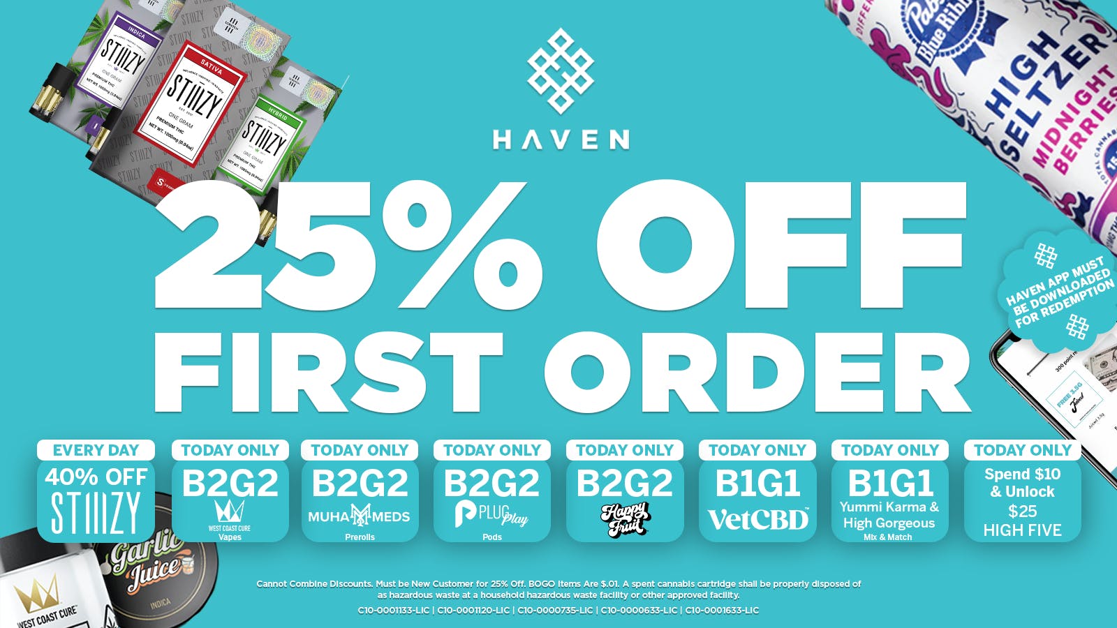 HAVEN Cannabis Marijuana and Weed Dispensary - Los Alamitos 25% Off 1st Order + Daily Deals