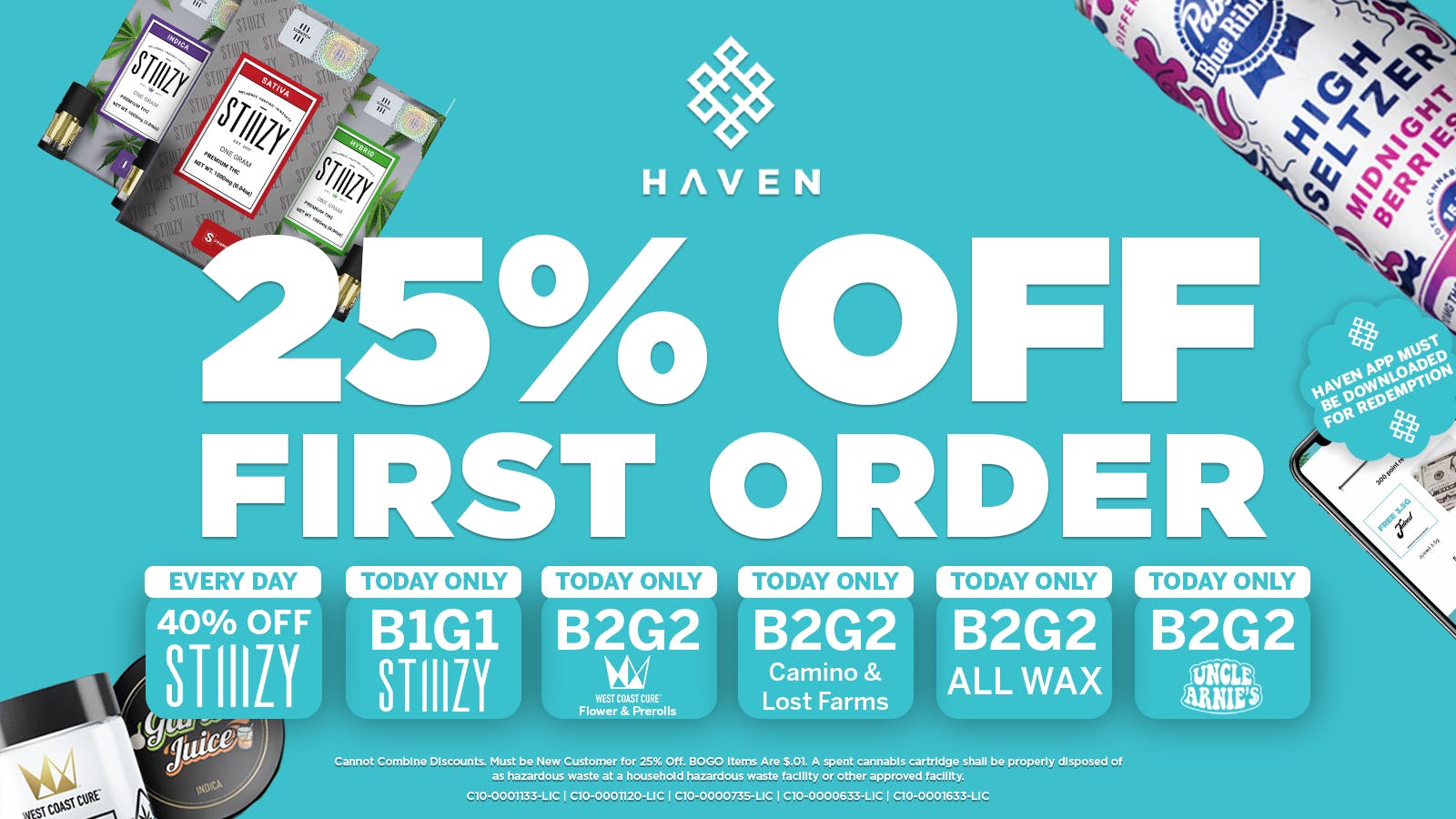 HAVEN Cannabis Marijuana and Weed Dispensary - Los Alamitos 25% Off 1st Order + Daily Deals