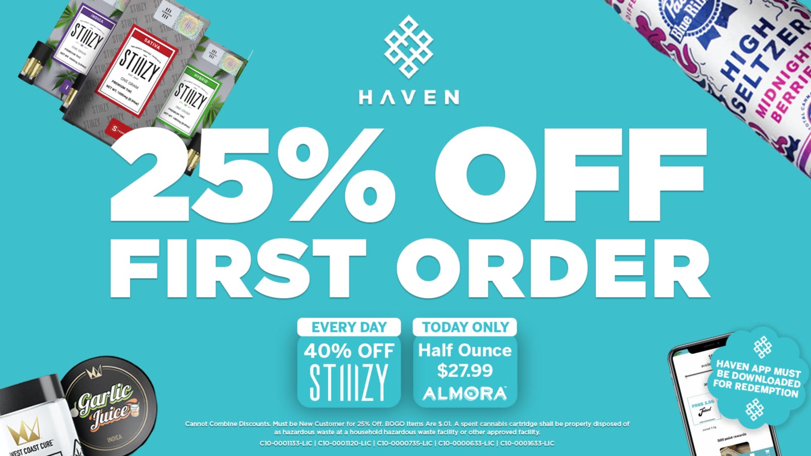 HAVEN Cannabis Marijuana and Weed Dispensary - Lakewood 25% Off 1st Order + Daily Deals