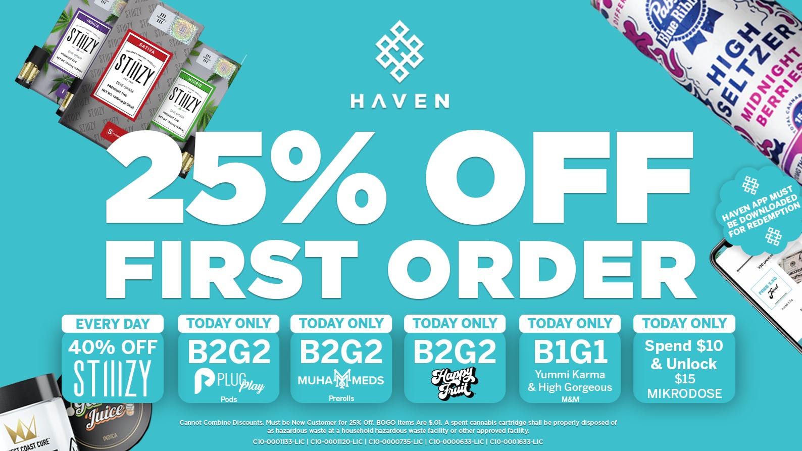 HAVEN Cannabis Marijuana and Weed Dispensary - Los Alamitos 25% Off 1st Order + Daily Deals
