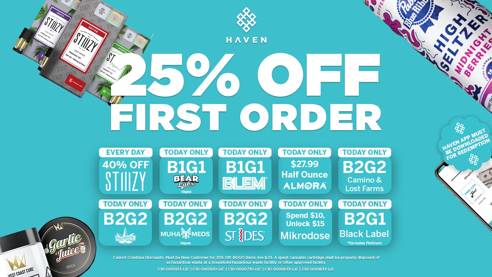 HAVEN Cannabis Marijuana and Weed Dispensary - Porterville 25% Off 1st Order + Daily Deals
