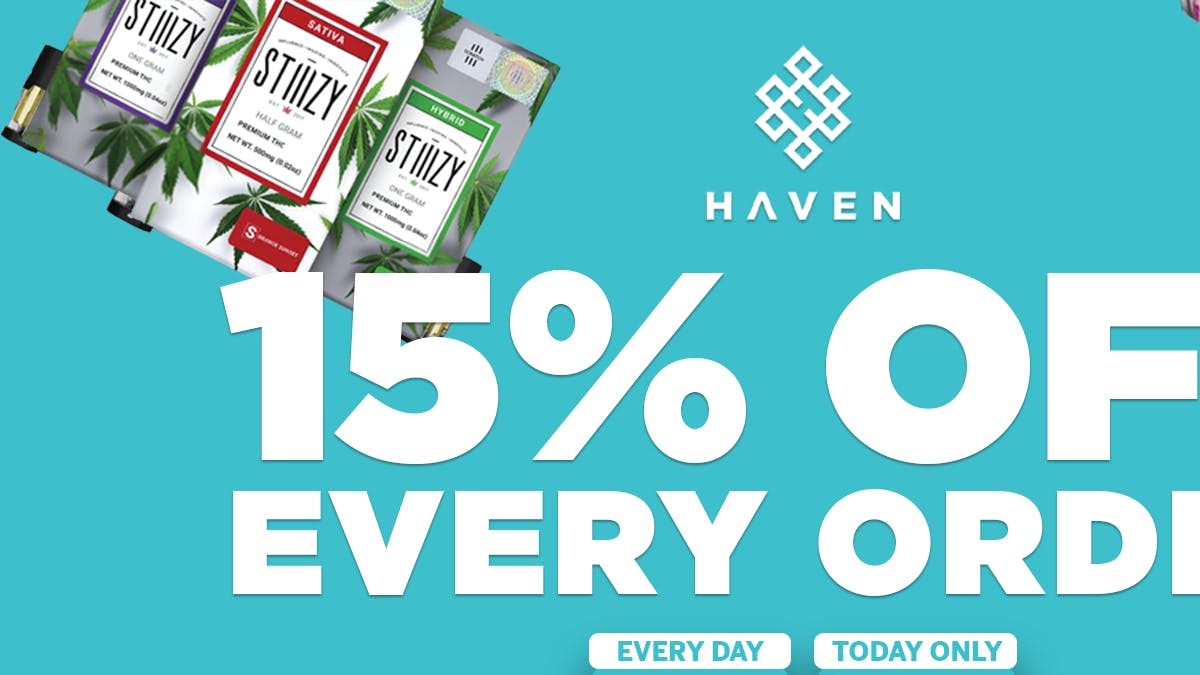 HAVEN Cannabis Marijuana and Weed Dispensary - Orange County 15% Off All Orders + Daily Deals