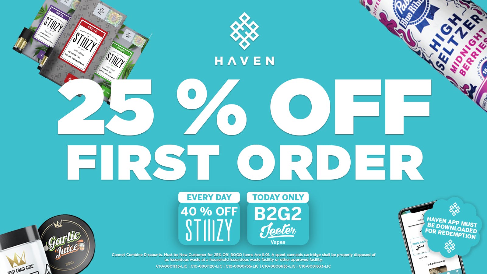 HAVEN Cannabis Marijuana and Weed Dispensary - Lakewood 25% Off 1st Order + Daily Deals