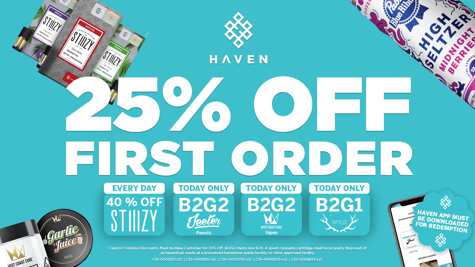 HAVEN Cannabis Marijuana and Weed Dispensary - Belmont 25% Off 1st Order + Daily Deals