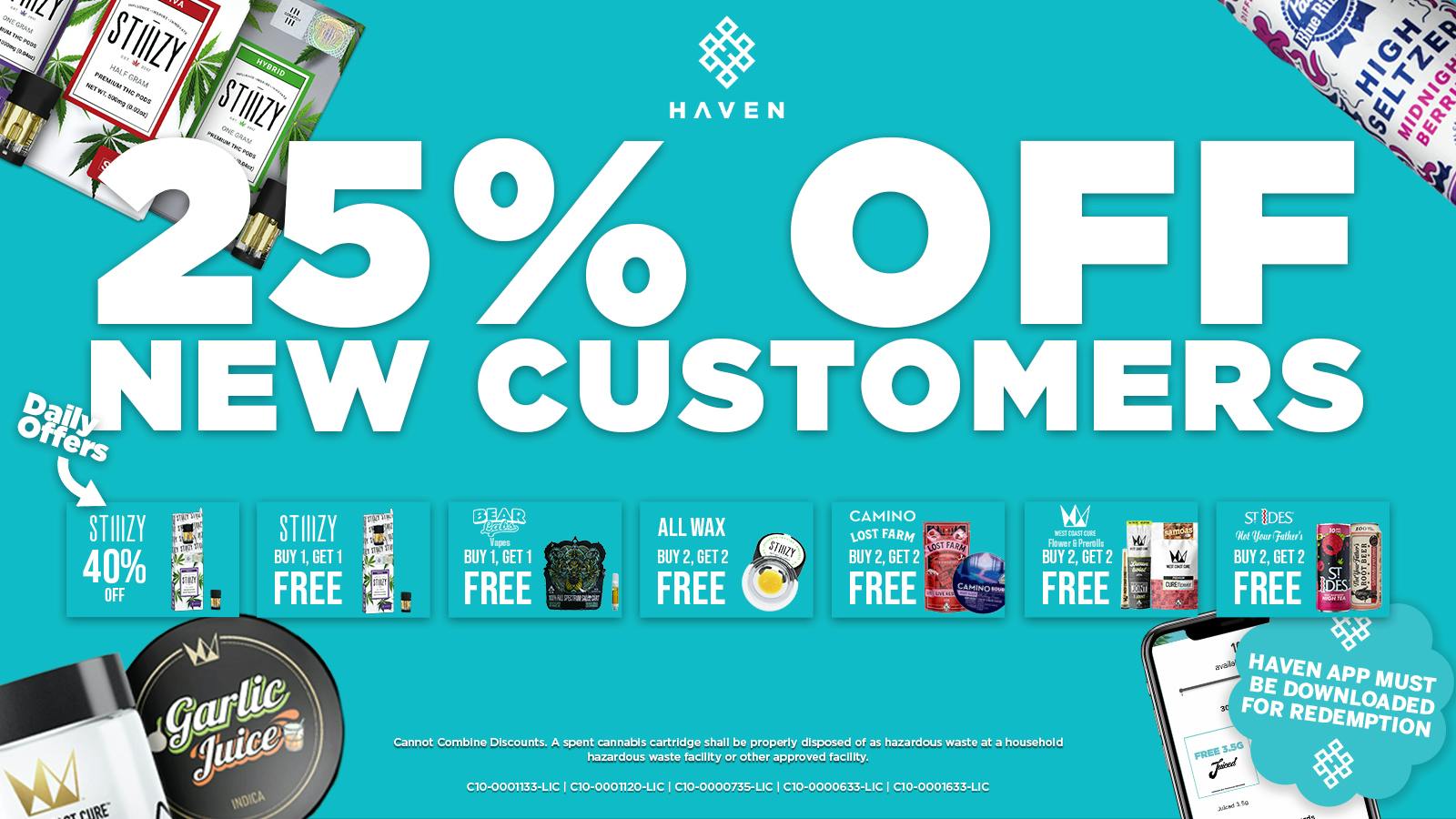 HAVEN Cannabis Marijuana and Weed Dispensary - Belmont 25% Off 1st Order + Daily Deals