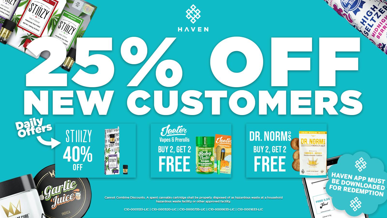HAVEN Cannabis Marijuana and Weed Dispensary - Belmont 25% Off 1st Order + Daily Deals