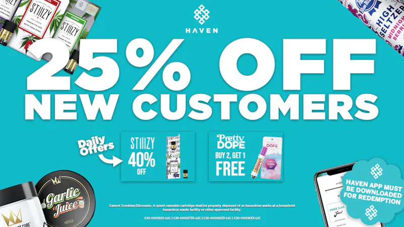 HAVEN Cannabis Marijuana and Weed Dispensary - Porterville 25% Off 1st Order + Daily Deals