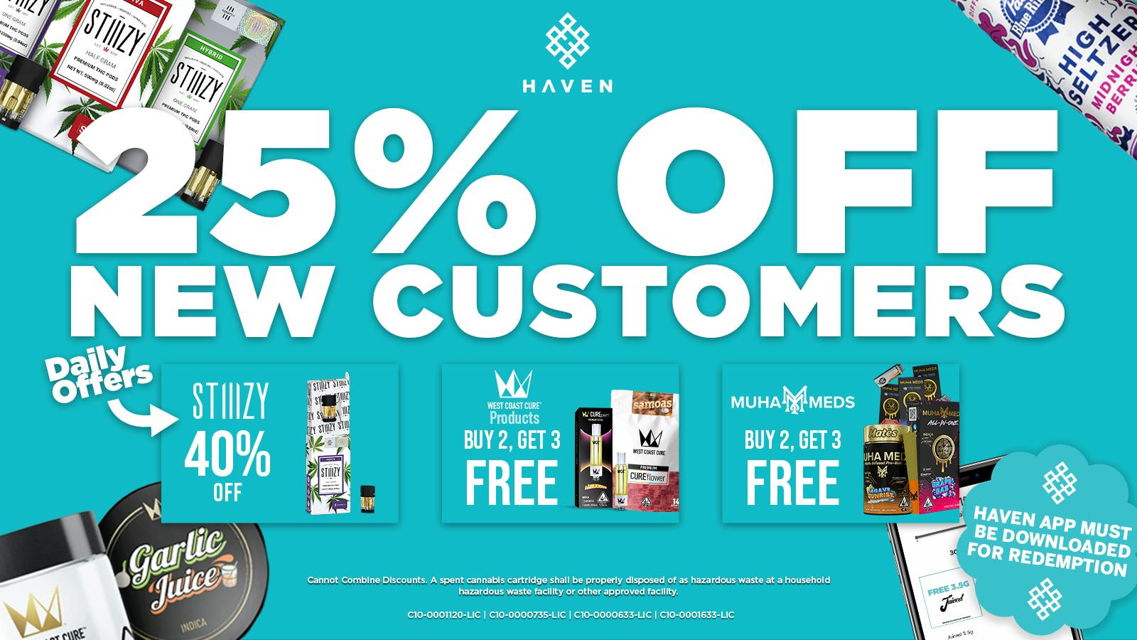 HAVEN Cannabis Marijuana and Weed Dispensary - Belmont 25% Off 1st Order + Daily Deals