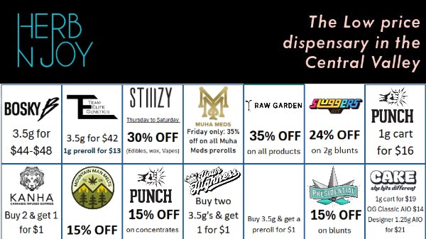 HerbNJoy - Hanford Holiday deals at HerbNJoy Hanford