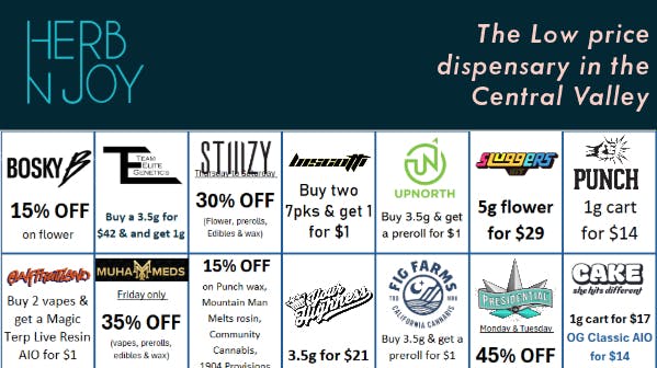 HerbNJoy - Hanford Weekly deals at HerbNJoy Hanford