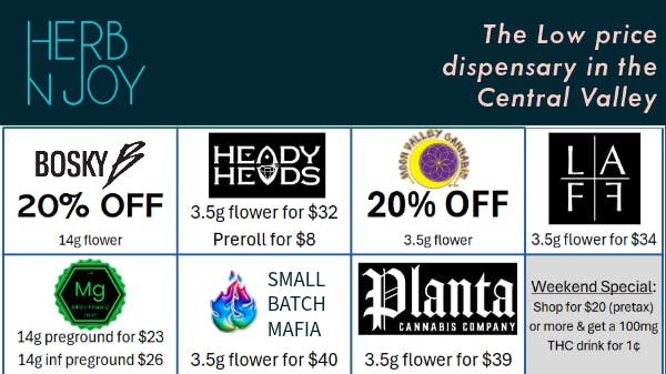 HerbNJoy - Hanford Weekly deals at HerbNJoy Hanford