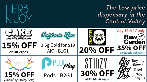 HerbNJoy - Hanford Weekly deals at HerbNJoy Hanford