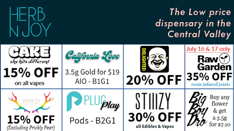 HerbNJoy - Hanford Weekly deals at HerbNJoy Hanford