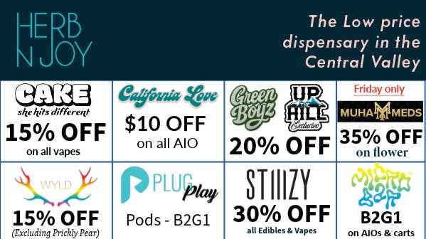 HerbNJoy - Hanford Weekly deals at HerbNJoy Hanford