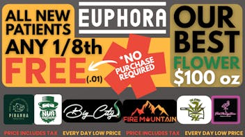 Euphora - E. 61st Fall into Free 1/8ths (.01) for New Patients