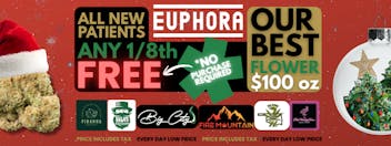 Euphora - Muskogee Happy Holidays wFree 1/8ths (.01) for New Patients