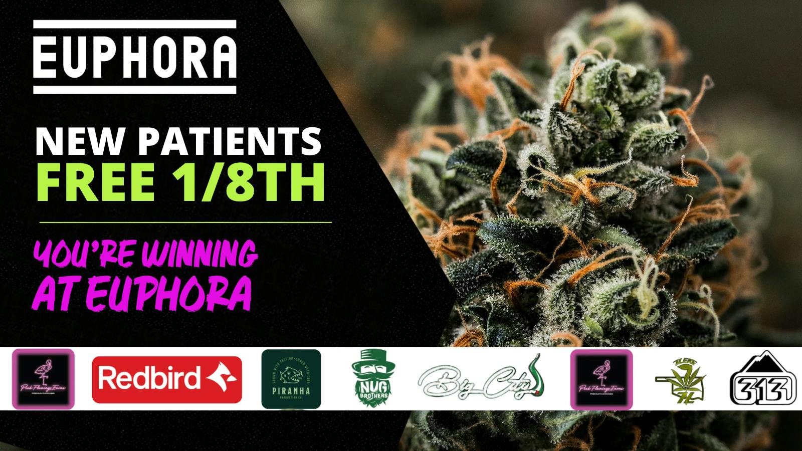 Euphora - E. 61st NEW PATIENTS FREE 1/8th