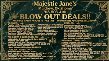 Majestic Jane 25 & 35% OFF EDIBLES! ZENOA 3.5G ($22.50 OTD)