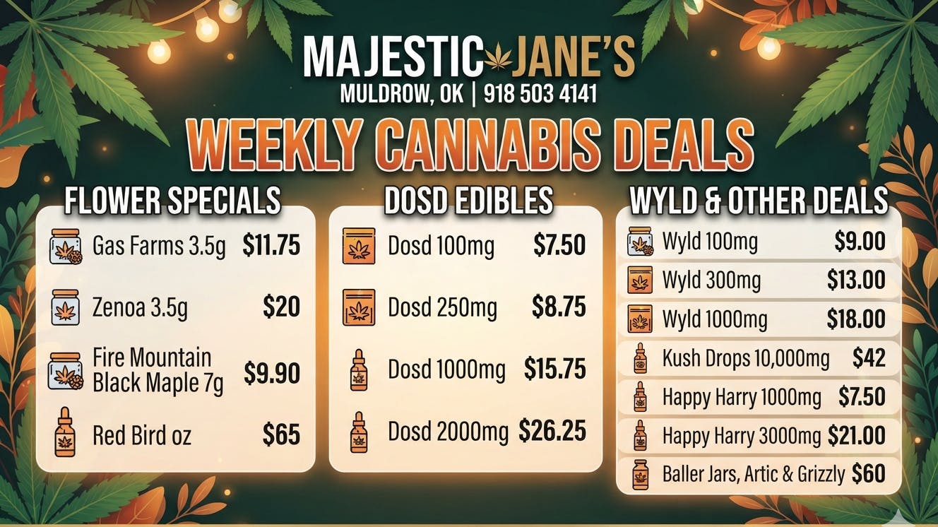 Majestic Jane Labor Day 420 Deals