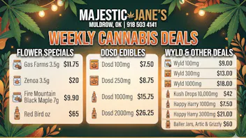 Majestic Jane Labor Day 420 Deals