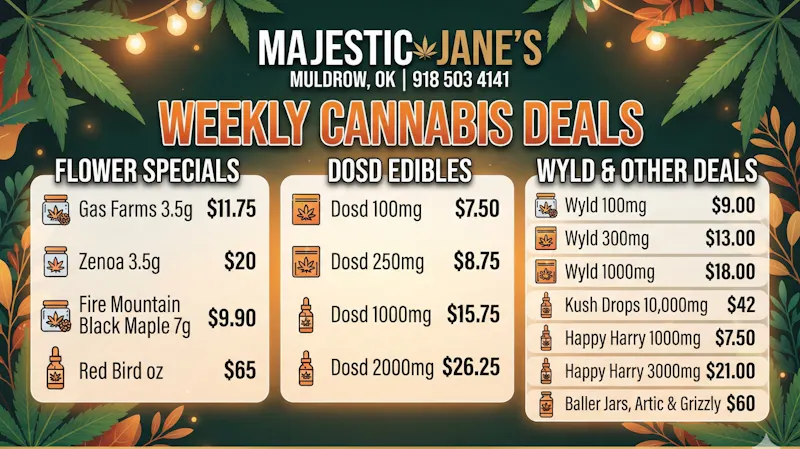 Majestic Jane Labor Day 420 Deals