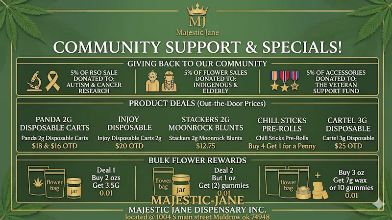 Majestic Jane 20% off 1st time out of state customer!