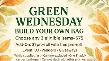Big Chief Cannabis Dispensary Green Wednesday – Build Your Own Bag Holiday Event