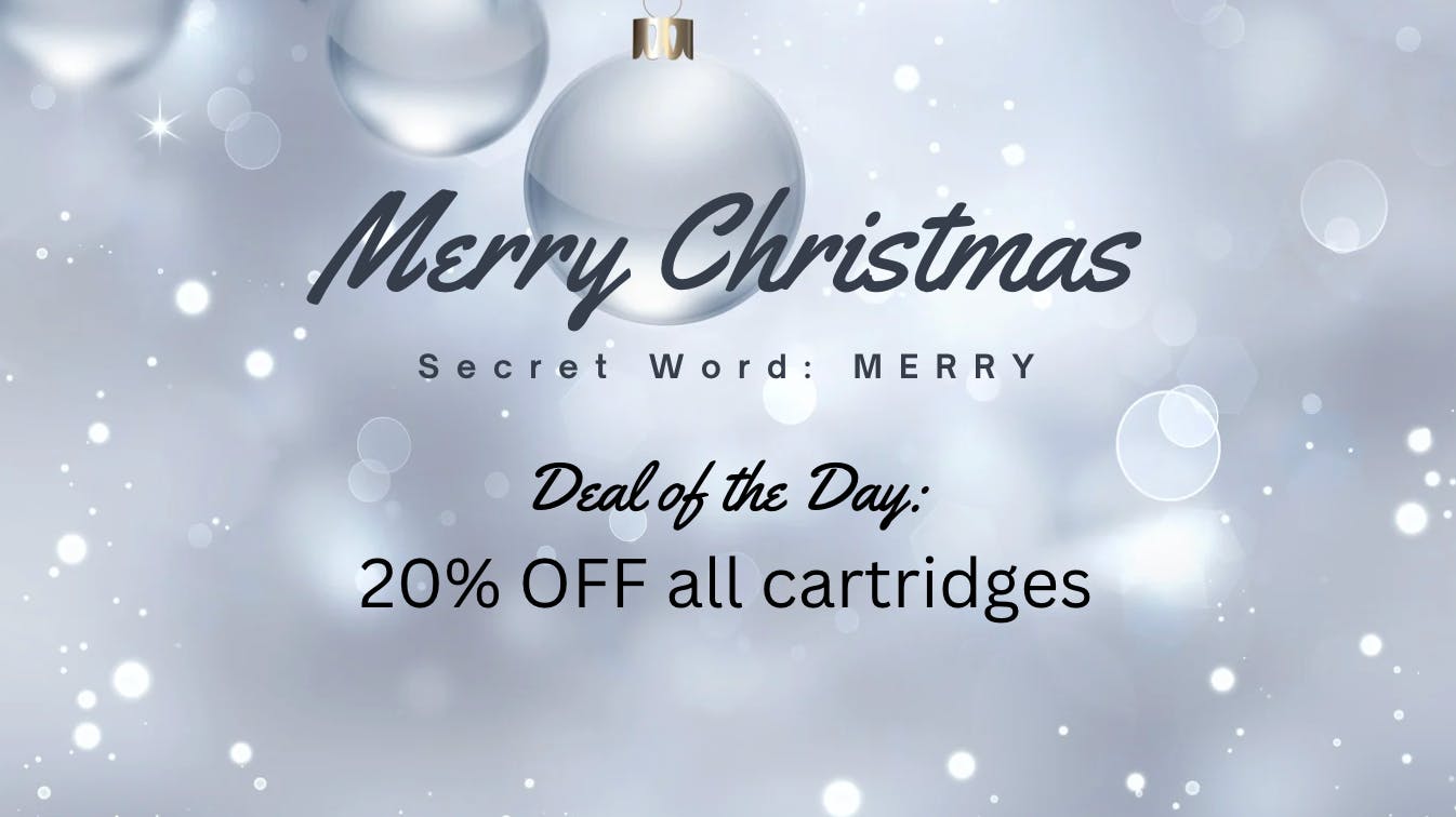 Big Chief Cannabis Dispensary DAY 17: Say “MERRY” for 20% Off Carts