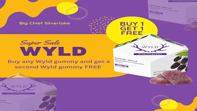 Big Chief Cannabis Dispensary Wyld Thursday Buy 1 Get 1 Free!