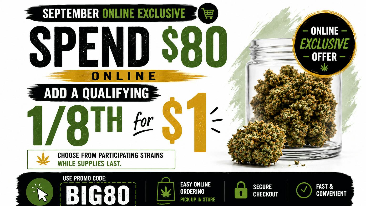 Big Chief Cannabis Dispensary September $1 Eighth