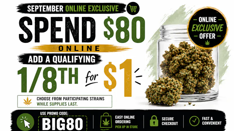 Big Chief Cannabis Dispensary September $1 Eighth