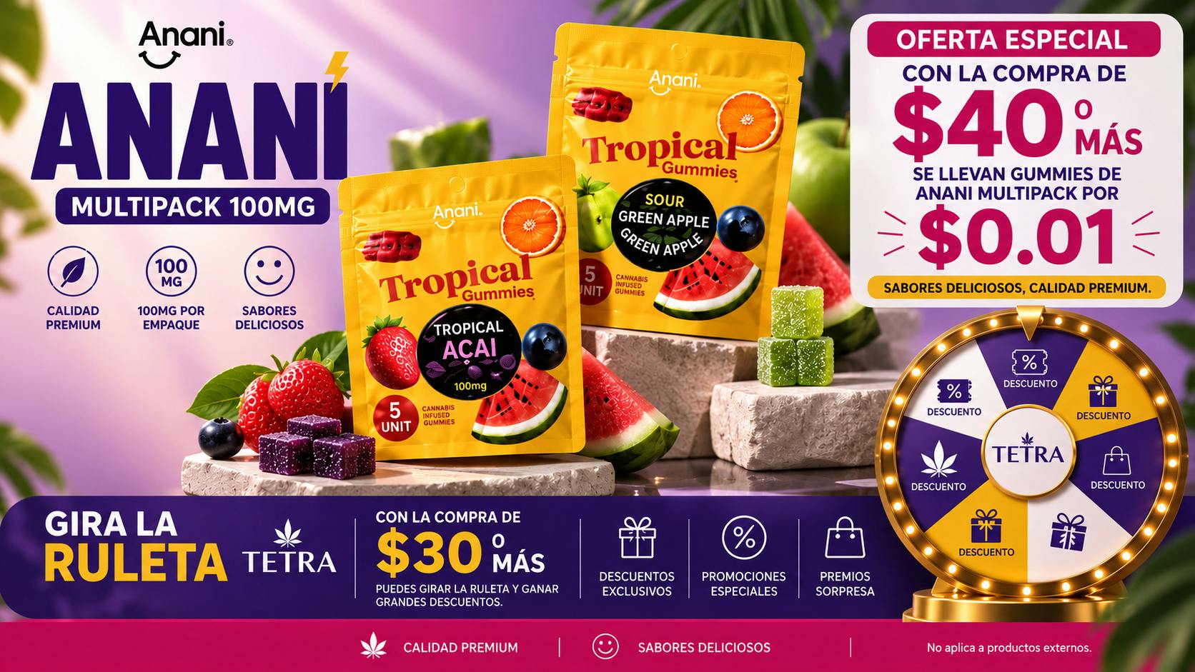 TETRA - AÑASCO Anani Multipack $0.01🍬| Ruleta TETRA $30 o más🎡