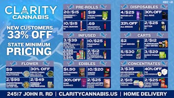 CLARITY Cannabis - Hazel Park SCORE BIG THIS WEEKEND @ CLARITY!
