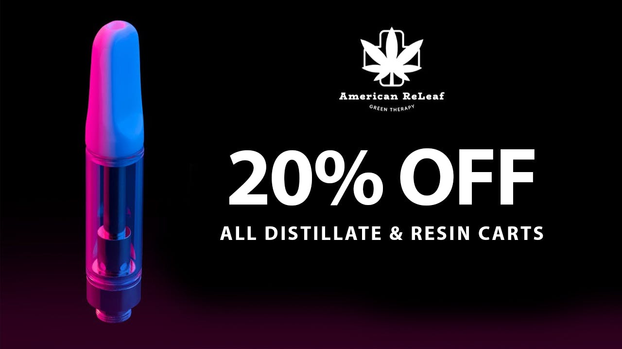 American ReLeaf 20% off ALL Carts